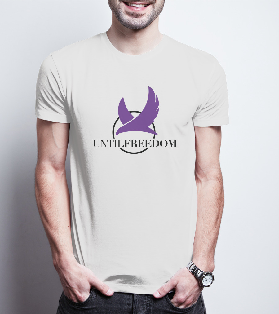 UNTILFREEDOM Purple Bird In Circle T-Shirt