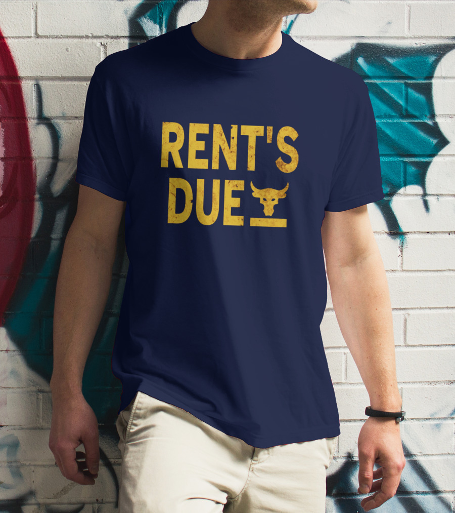 RENT'S DUE Bull Skull T-Shirt