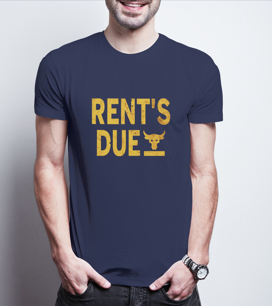 RENT'S DUE Bull Skull T-Shirt