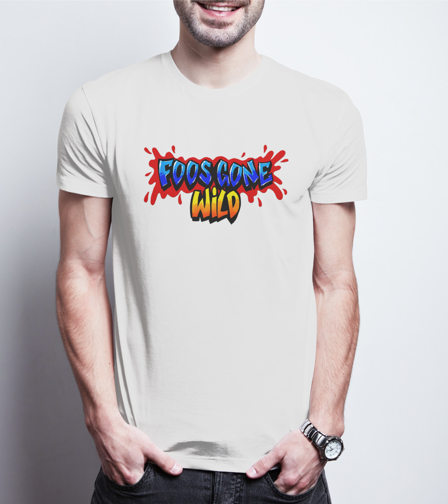 Foos Gone Wild Colorful Graffiti T-Shirt