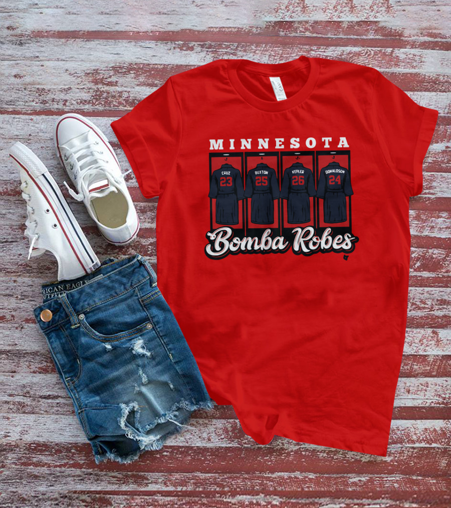 Minnesota Bomba Robes Cruz Buxton Kepler Donaldson Baseball T-Shirt
