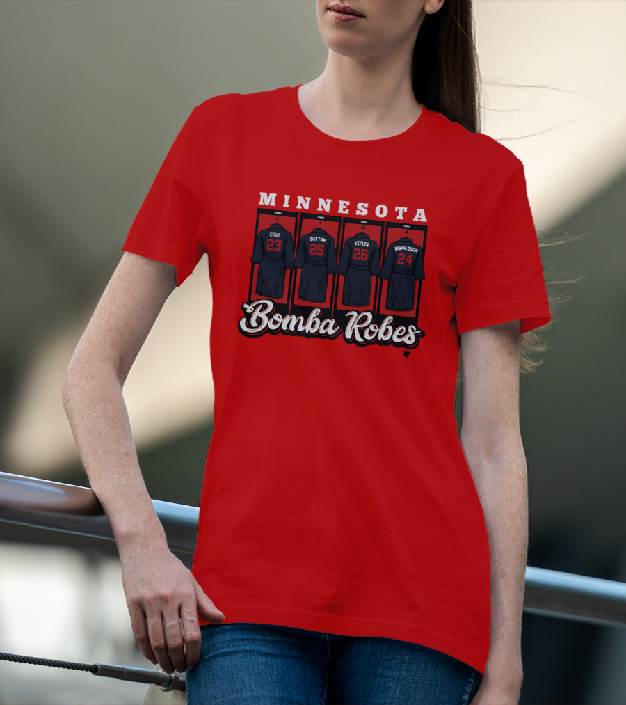 Minnesota Bomba Robes Cruz Buxton Kepler Donaldson Baseball T-Shirt