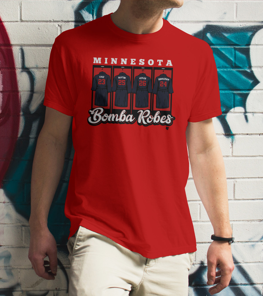Minnesota Bomba Robes Cruz Buxton Kepler Donaldson Baseball T-Shirt