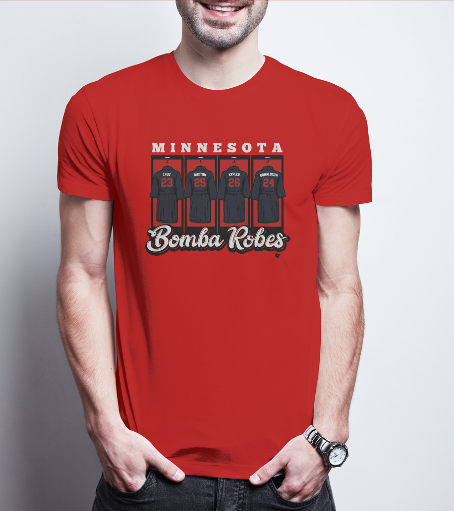 Minnesota Bomba Robes Cruz Buxton Kepler Donaldson Baseball T-Shirt