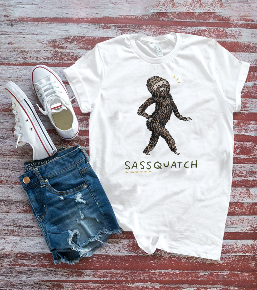 Sassquatch Bigfoot With A Sassy Attitude T-Shirt