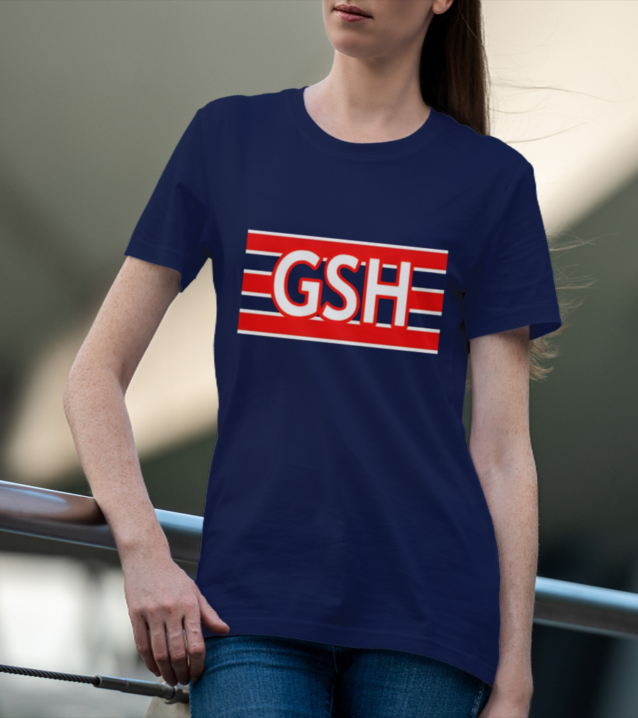 GSH Chicago Bears Stripe Emblem T-Shirt