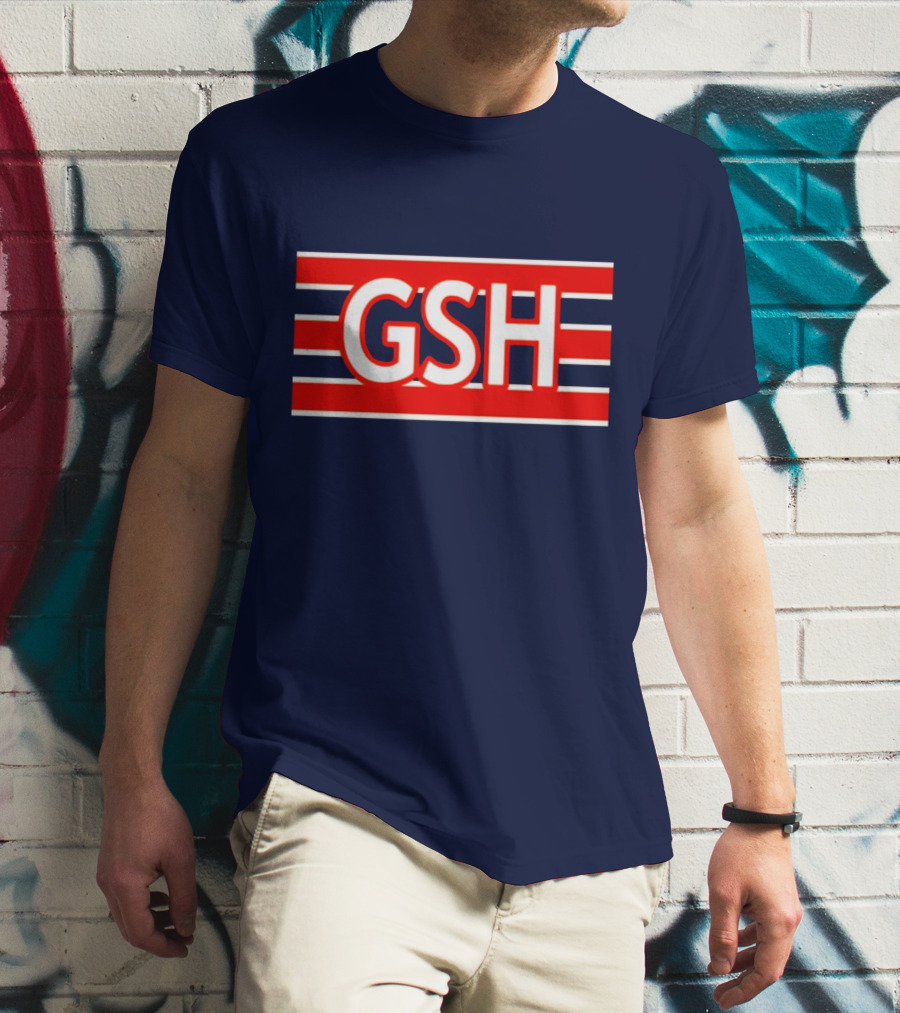GSH Chicago Bears Stripe Emblem T-Shirt