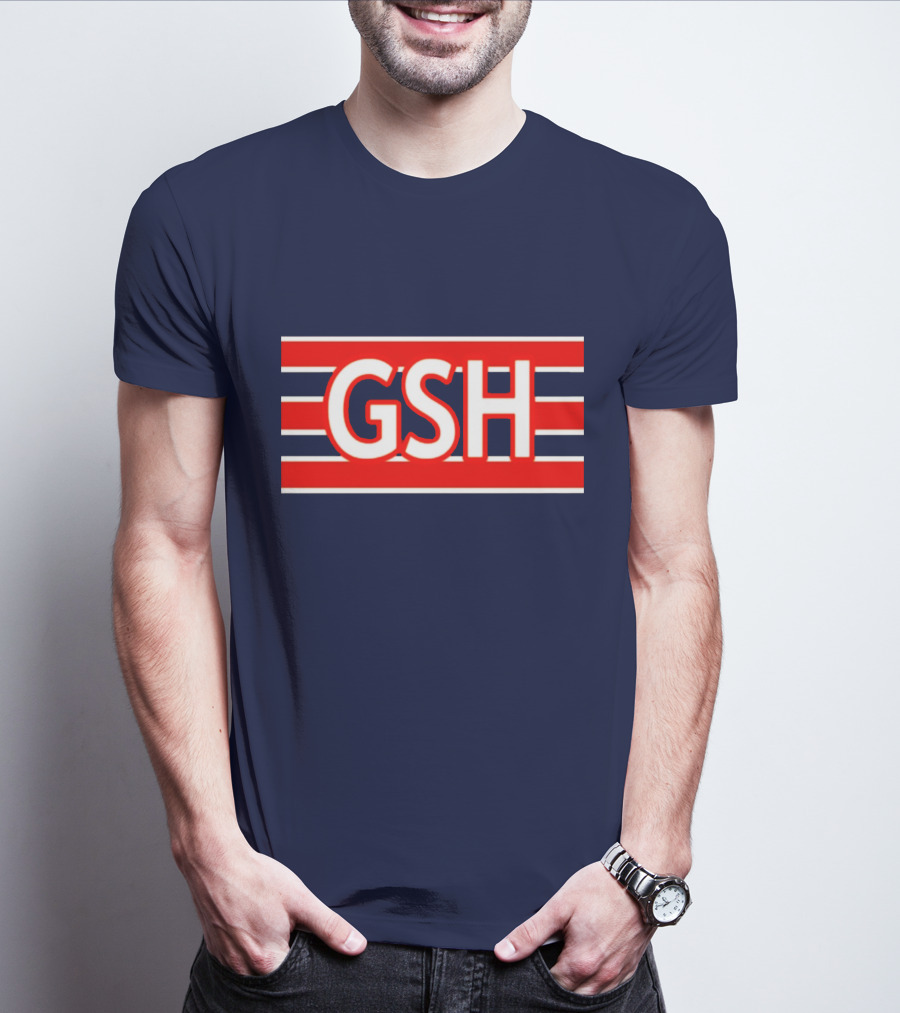 GSH Chicago Bears Stripe Emblem T-Shirt