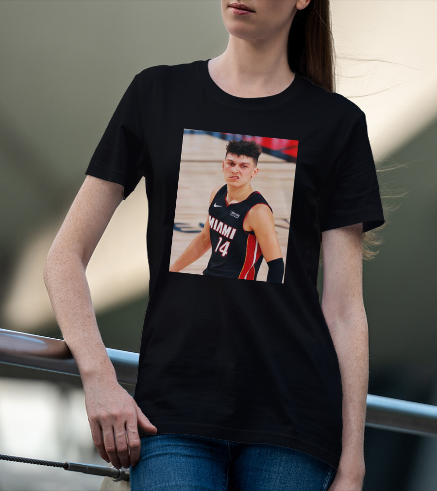 Miami 14 Tyler Herro Snarl Basketball Moment T-Shirt