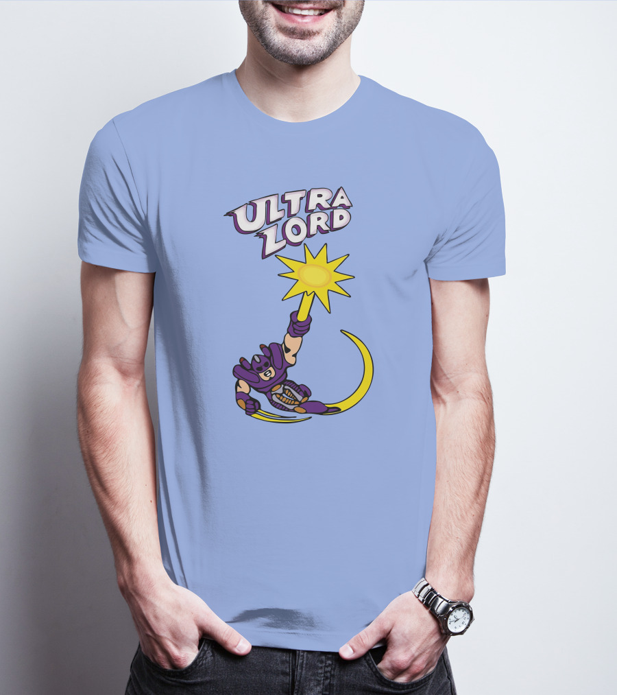 Ultra Lord Heroic Superhero Holding Star Power Burst T-Shirt
