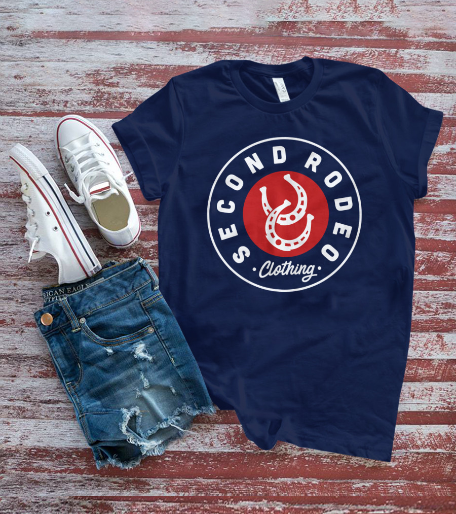 Second Rodeo Clothing Horseshoe Badge T-Shirt