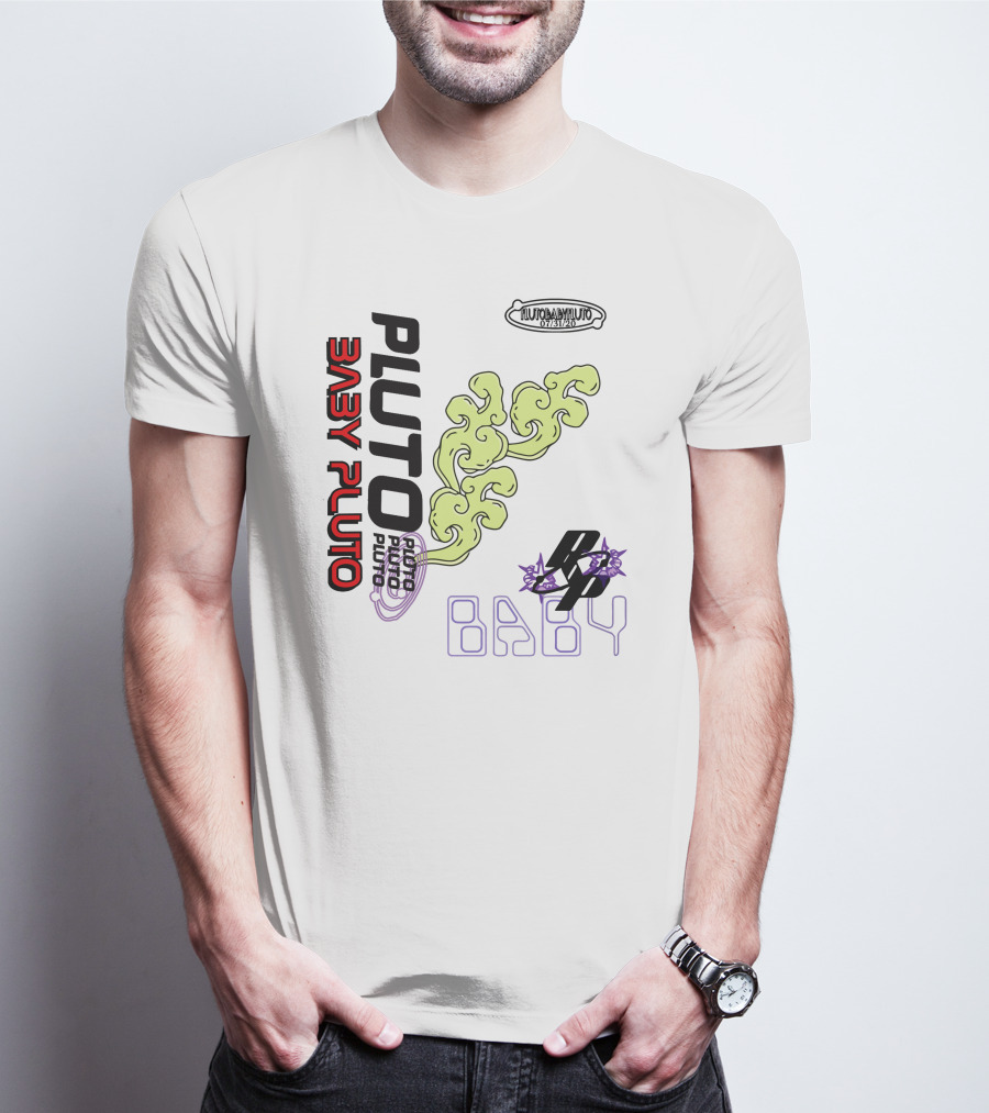 PLUTO BABY PLUTO FUTURISTIC EXODUS VIBRATIONS T-Shirt