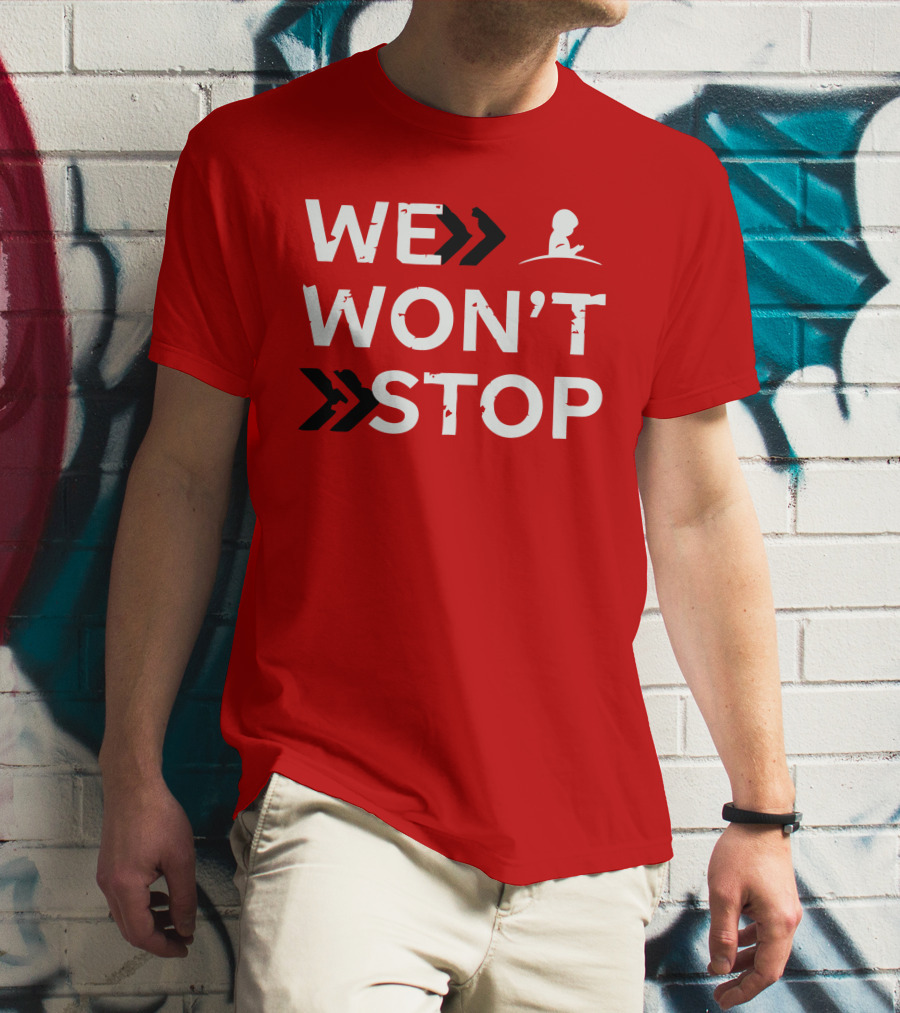 St Jude We Won't Stop Arrow T-Shirt