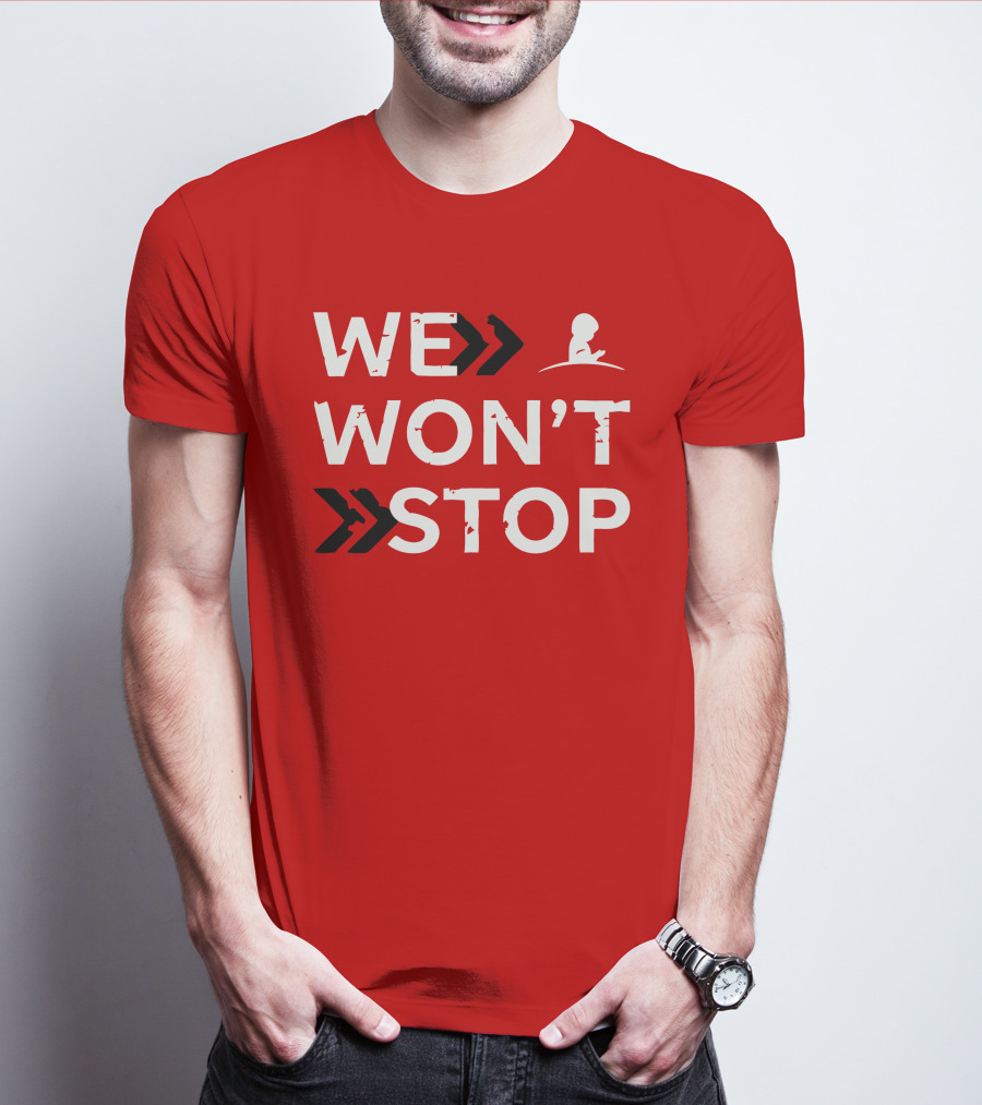 St Jude We Won't Stop Arrow T-Shirt