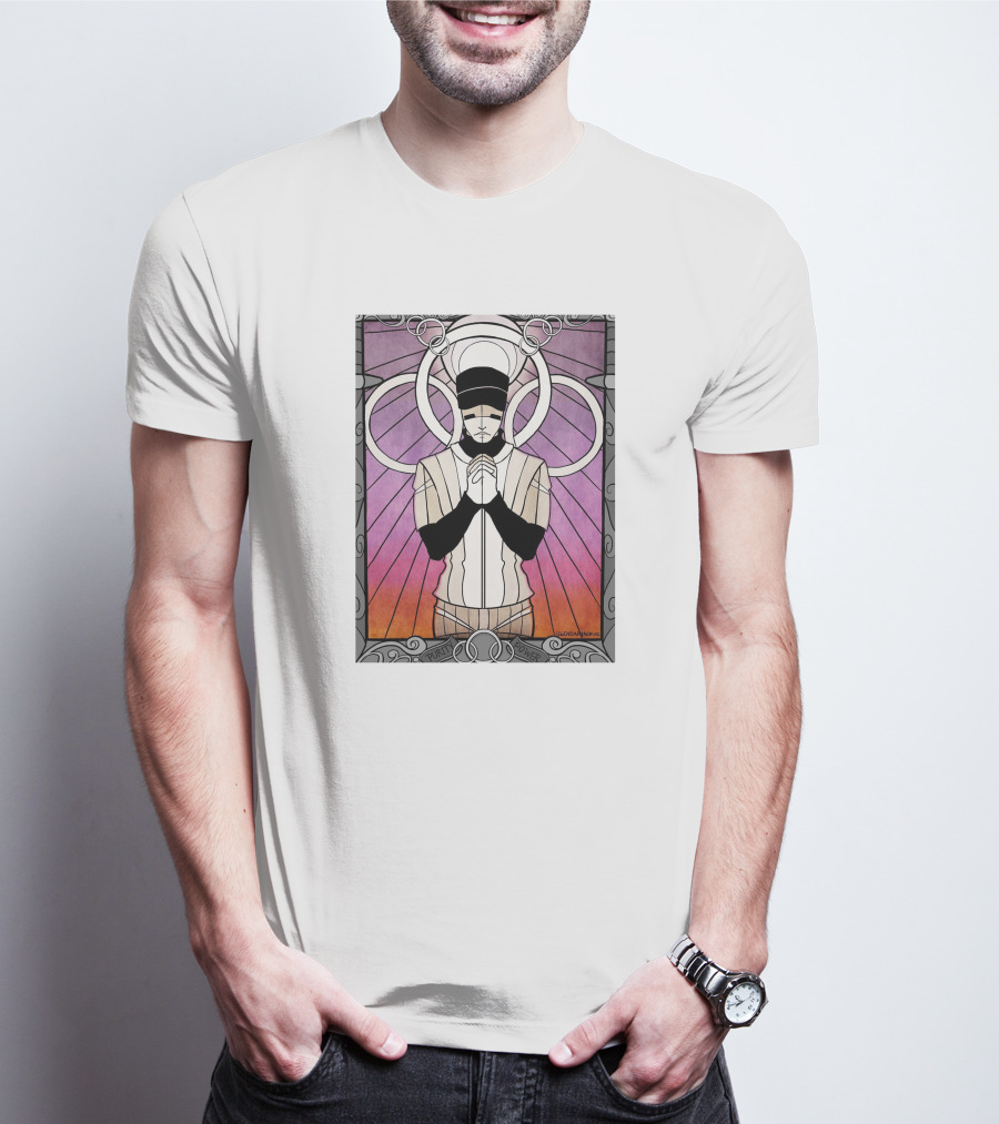 Purity Power Stained Glass Art Nouveau T-Shirt