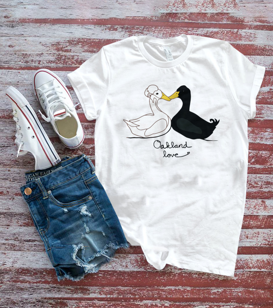 Oakland Love Cutest Duck Couple T-Shirt