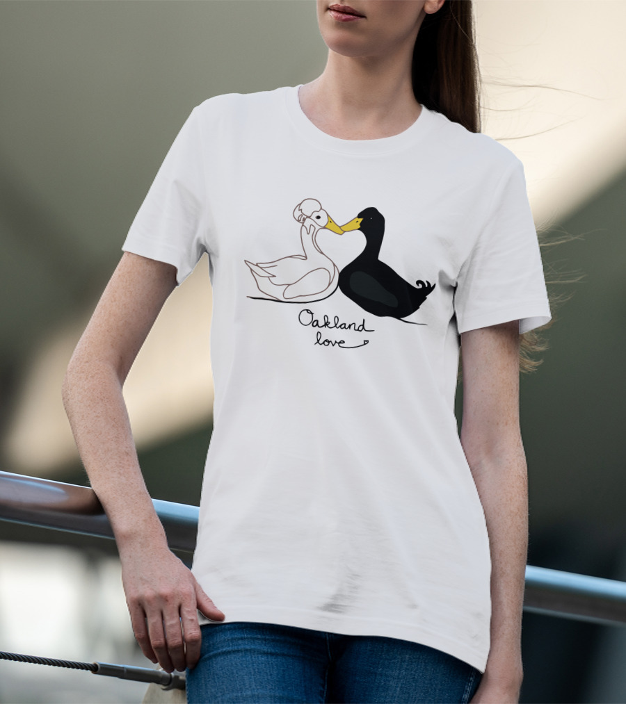 Oakland Love Cutest Duck Couple T-Shirt