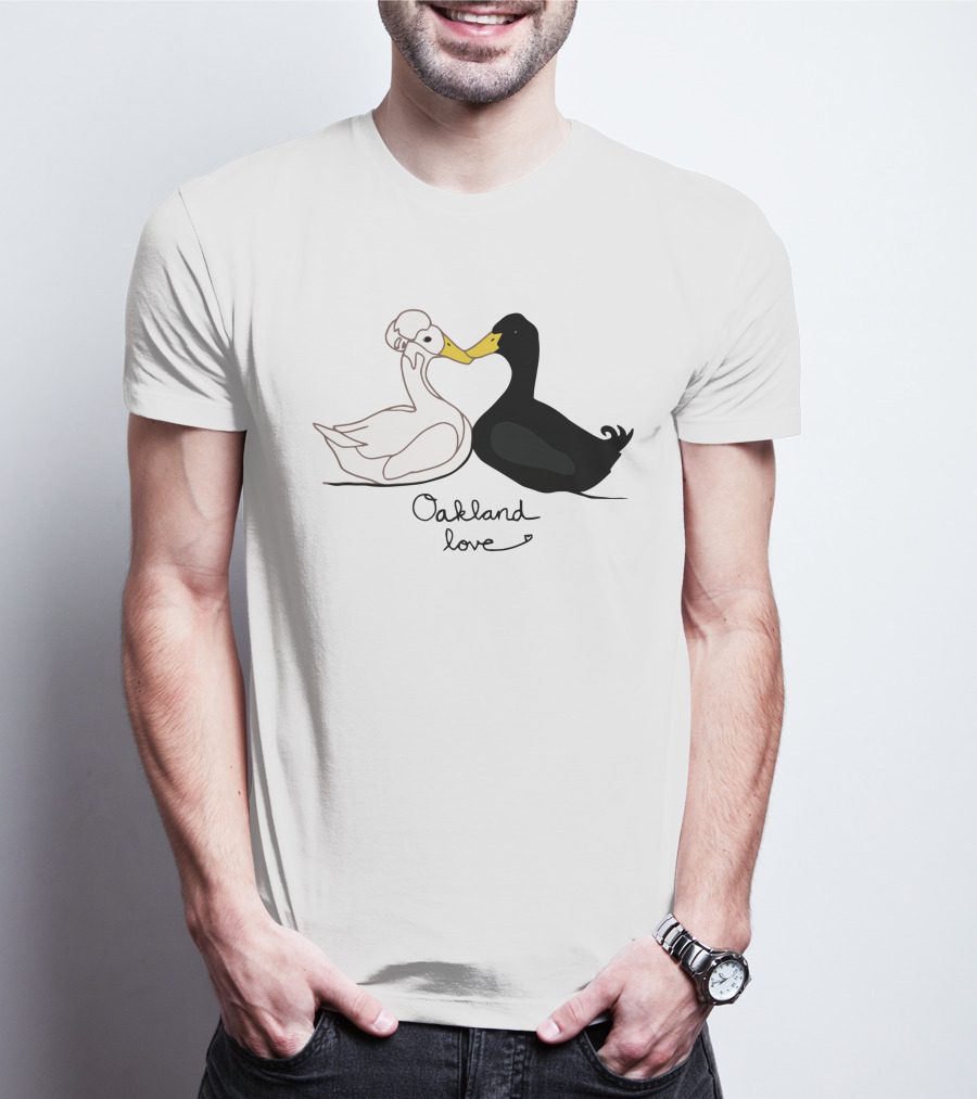 Oakland Love Cutest Duck Couple T-Shirt