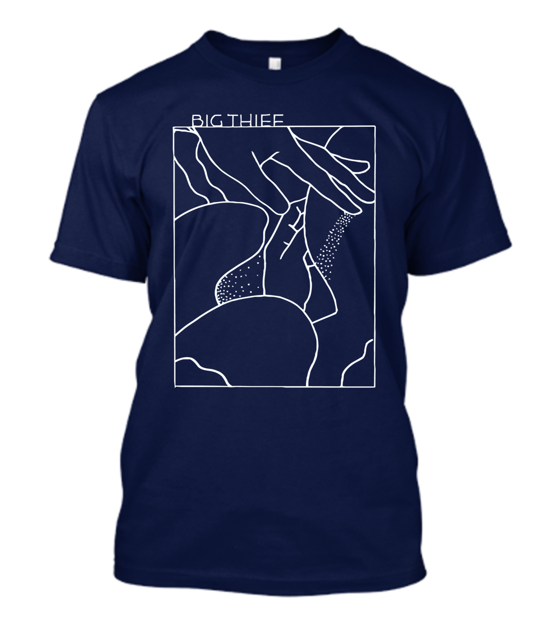 Big Thief Line Art Hands And Abstract Shapes T-Shirt