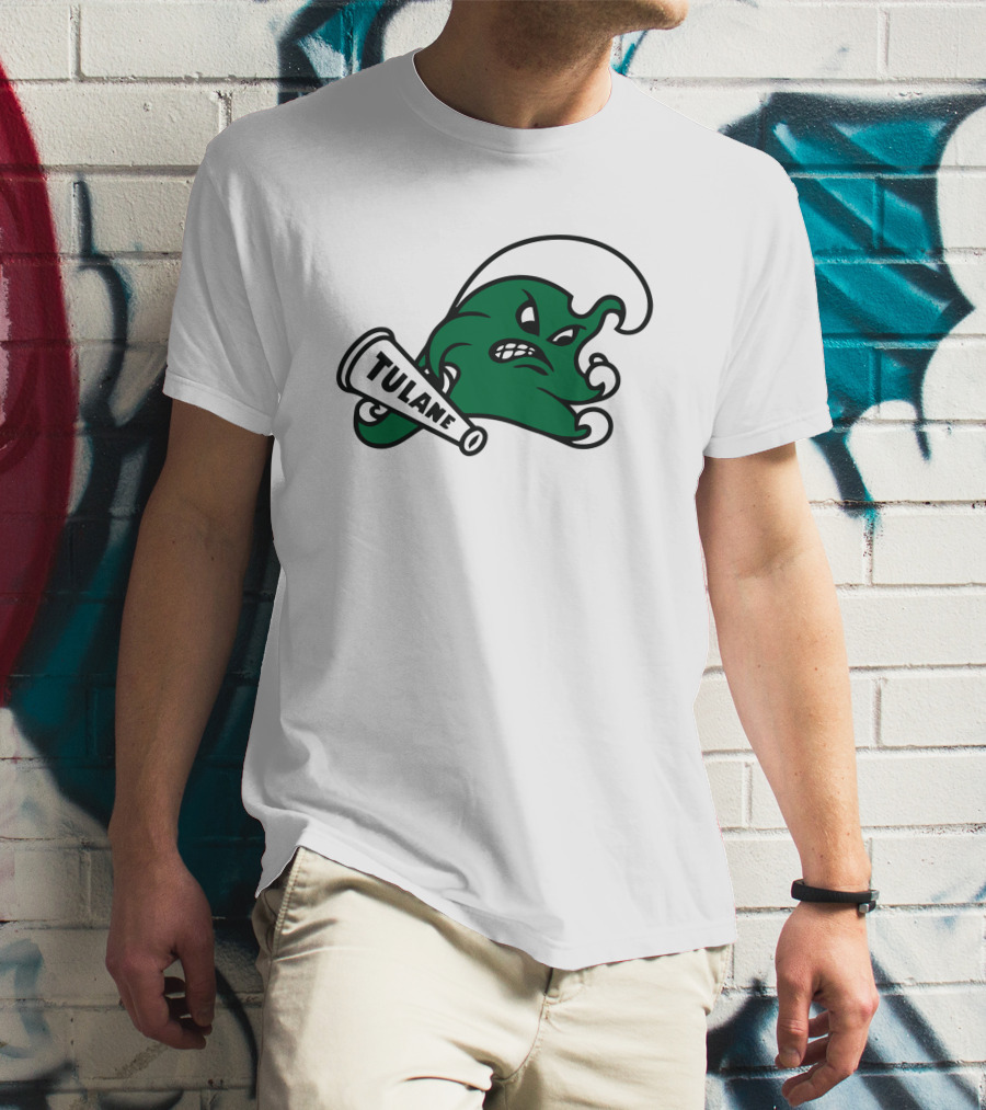 Tulane Angry Wave Halter Top T-Shirt