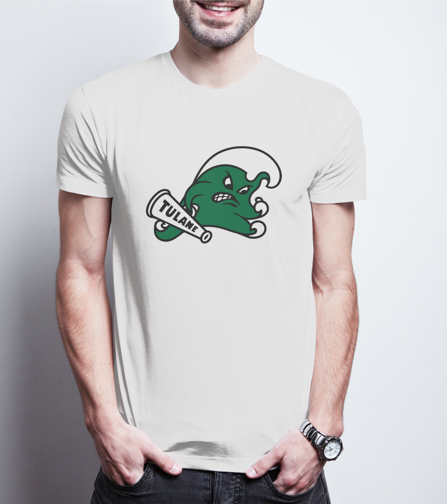 Tulane Angry Wave Halter Top T-Shirt