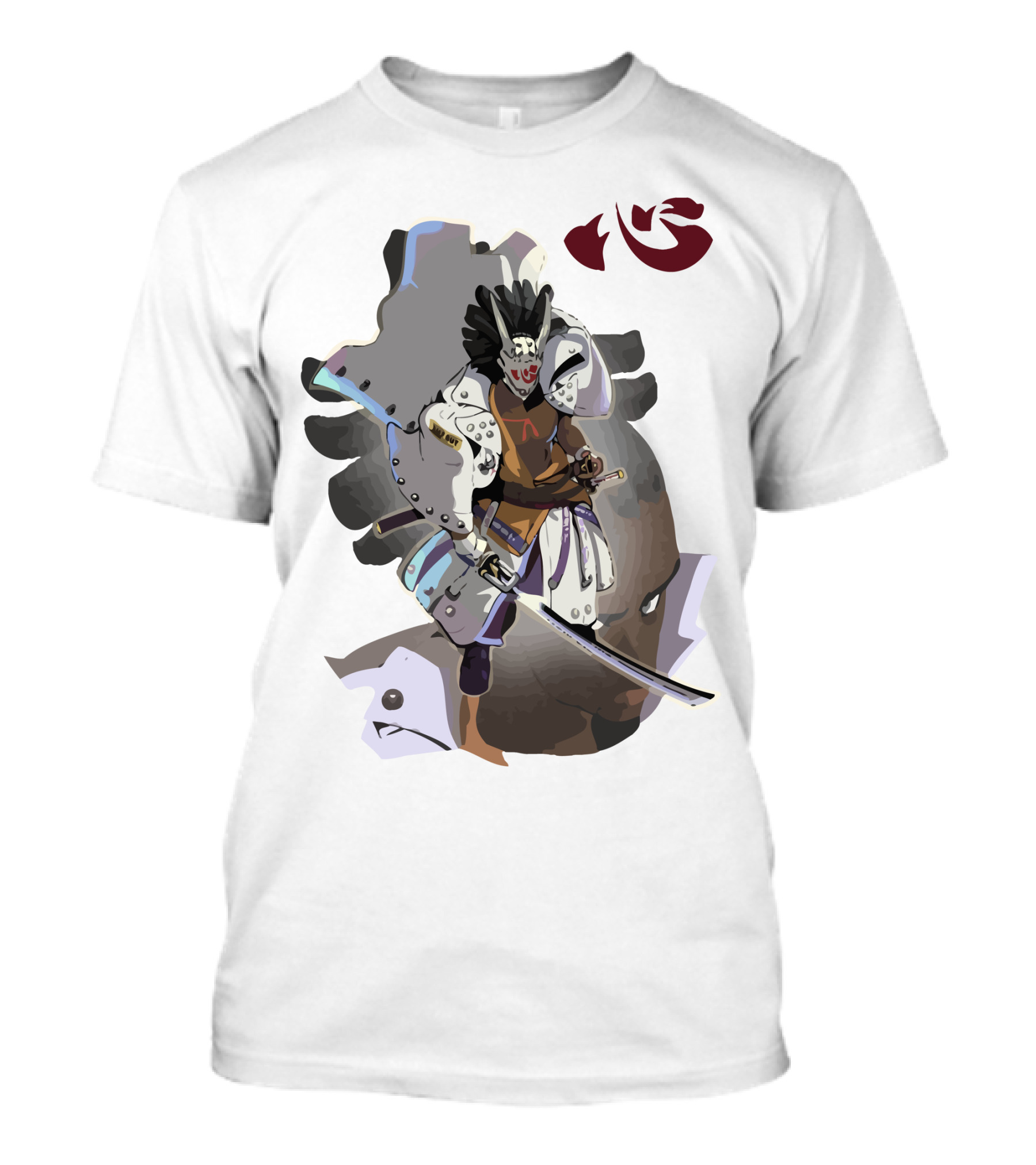 Nagoriyuki Samurai Warrior Guilty Gear Character T-Shirt