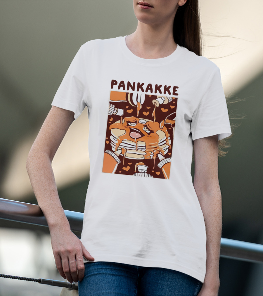 Pankakke Melting Pancake Heart Candies Syrup Bottles T-Shirt