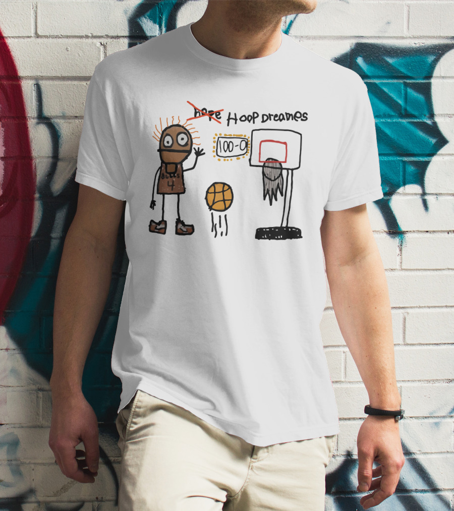 Hoop Dreams Chibi Basketball Bulls 4 Score 100-0 T-Shirt