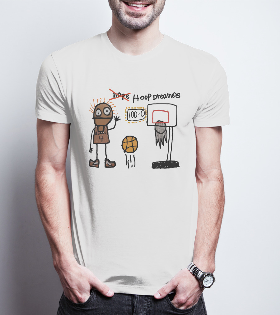 Hoop Dreams Chibi Basketball Bulls 4 Score 100-0 T-Shirt
