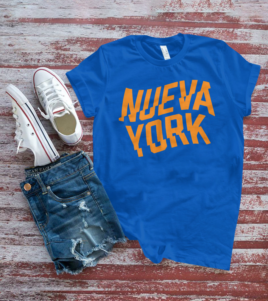 Nueva York Bold Orange Blue T-Shirt