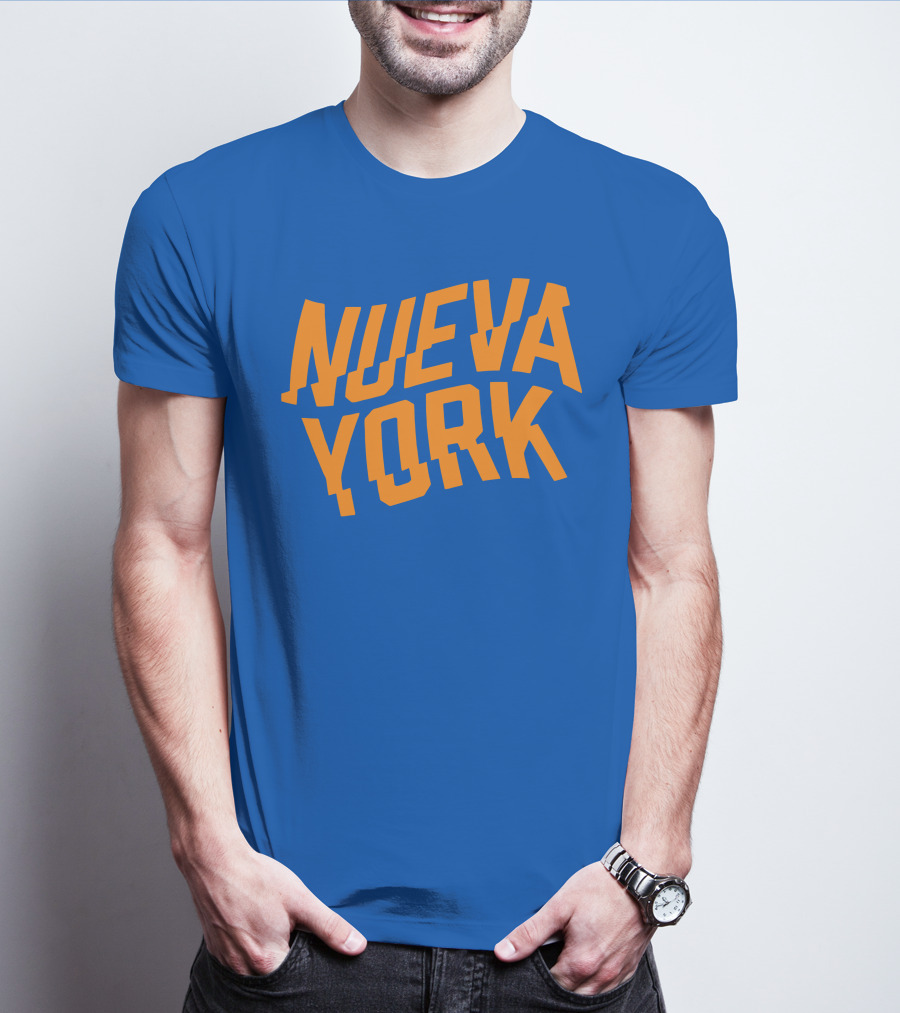 Nueva York Bold Orange Blue T-Shirt