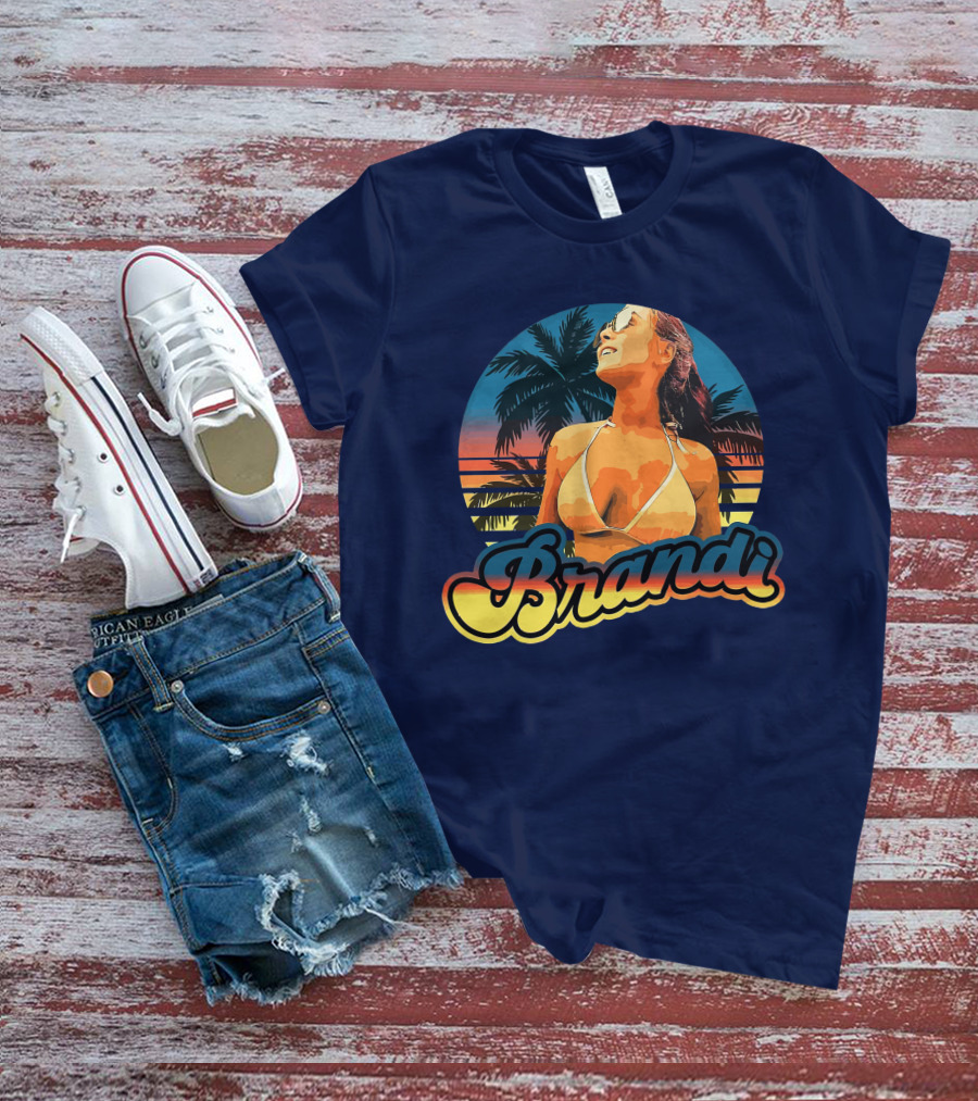 Brandi Lauren Tropical Sunset Palm Trees T-Shirt
