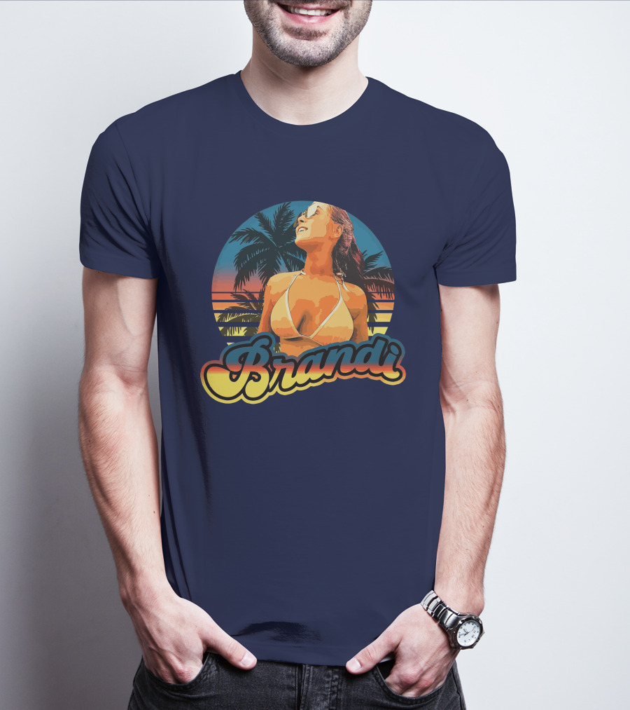 Brandi Lauren Tropical Sunset Palm Trees T-Shirt