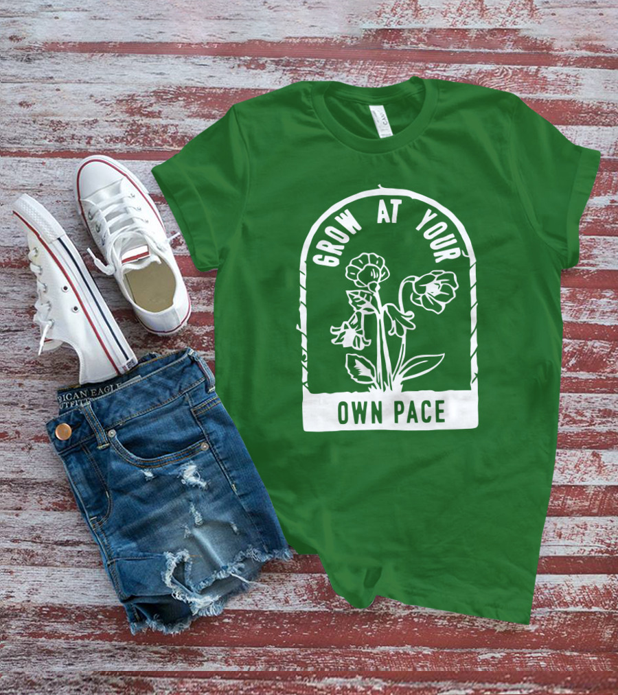 Grow At Your Own Pace Botanical Archway T-Shirt