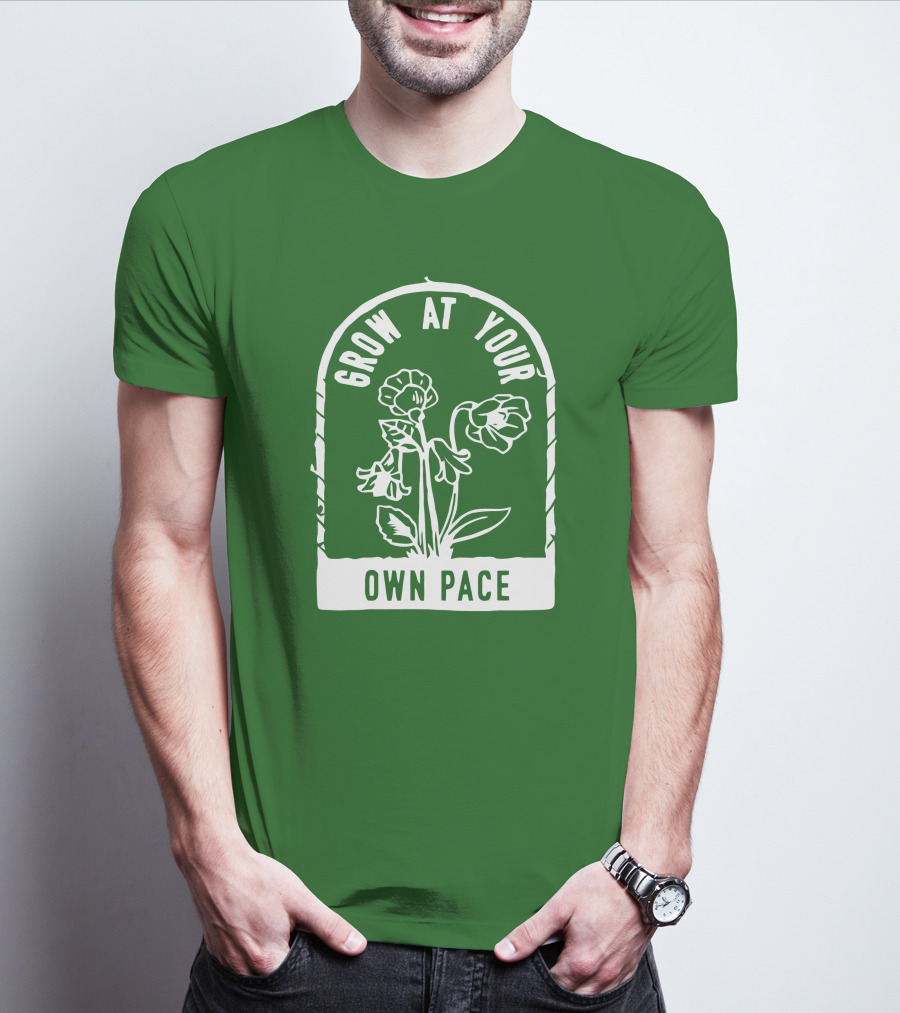 Grow At Your Own Pace Botanical Archway T-Shirt