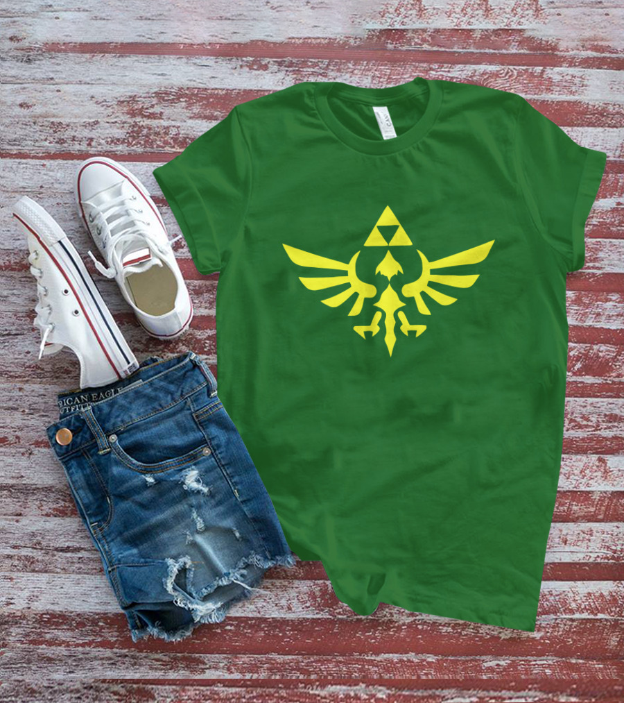 The Legend Of Zelda Hylian Crest Isohel Green T-Shirt