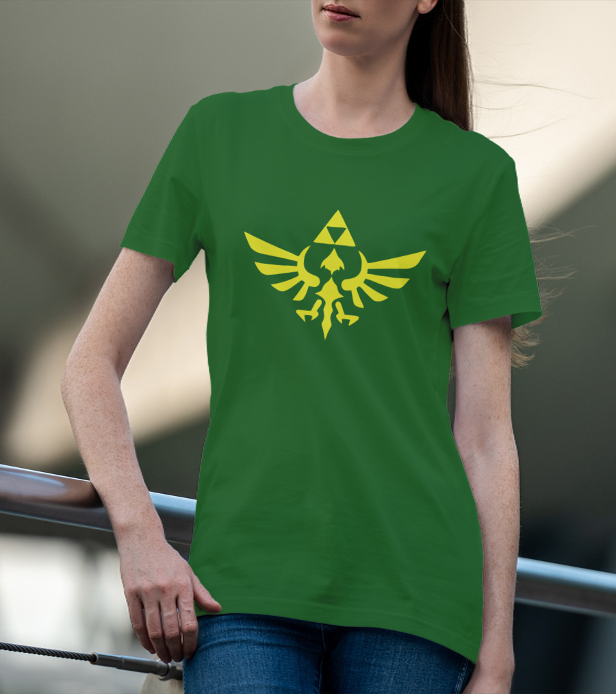 The Legend Of Zelda Hylian Crest Isohel Green T-Shirt