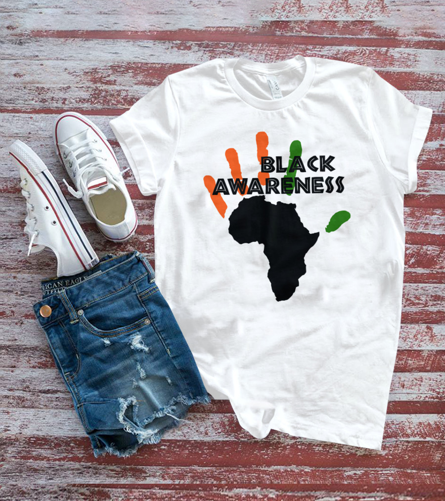BLACK AWARENESS AFRICA HANDPRINT T-Shirt
