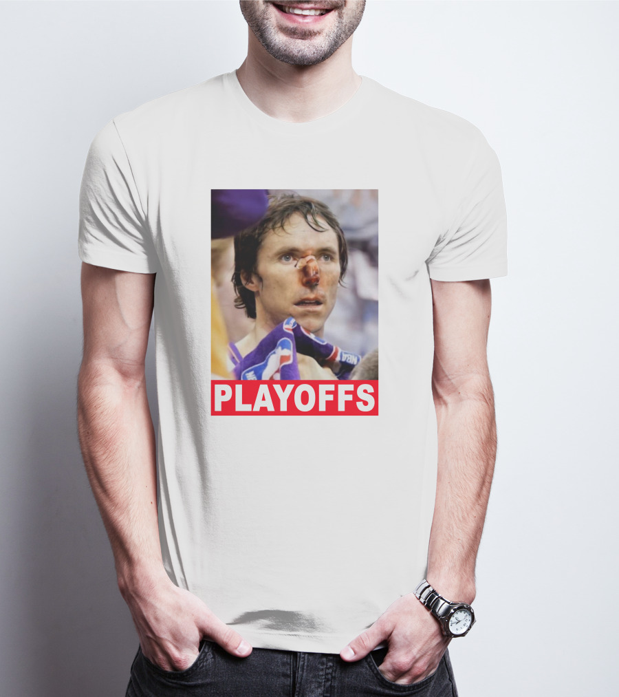 Steve Nash Playoffs Broken Nose T-Shirt