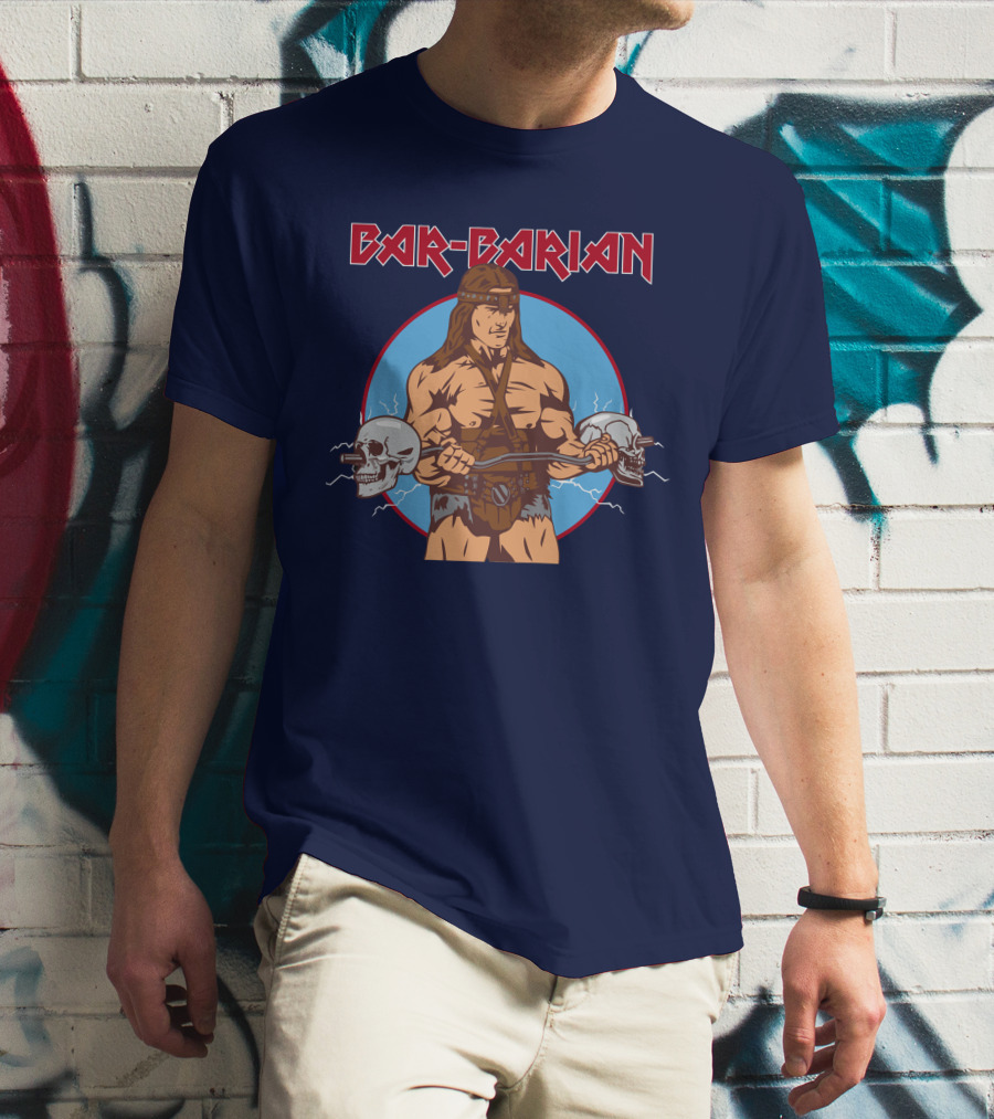 Bar Barbarian Skull Lifter T-Shirt