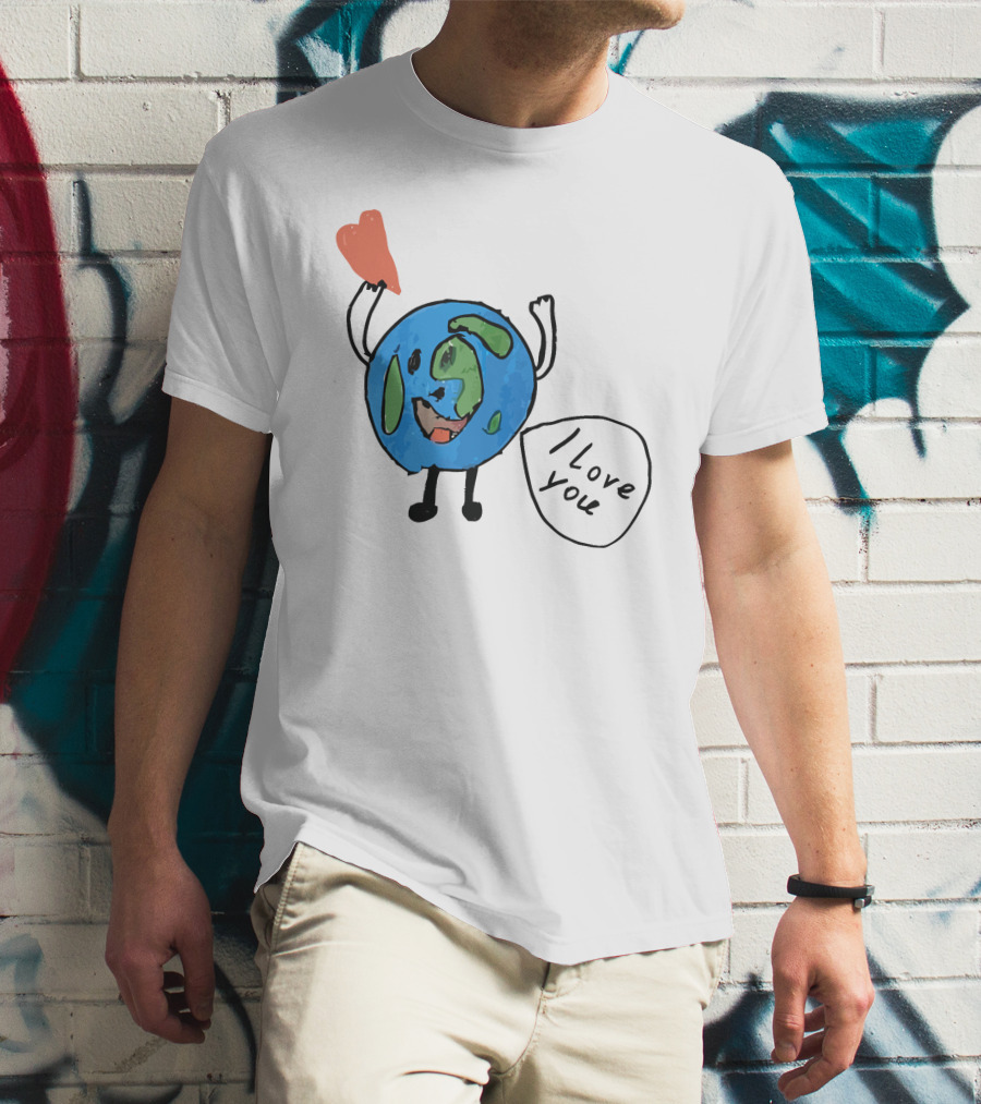 I Love You Earth Heart T-Shirt