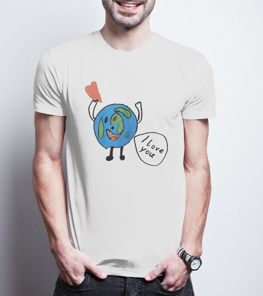 I Love You Earth Heart T-Shirt