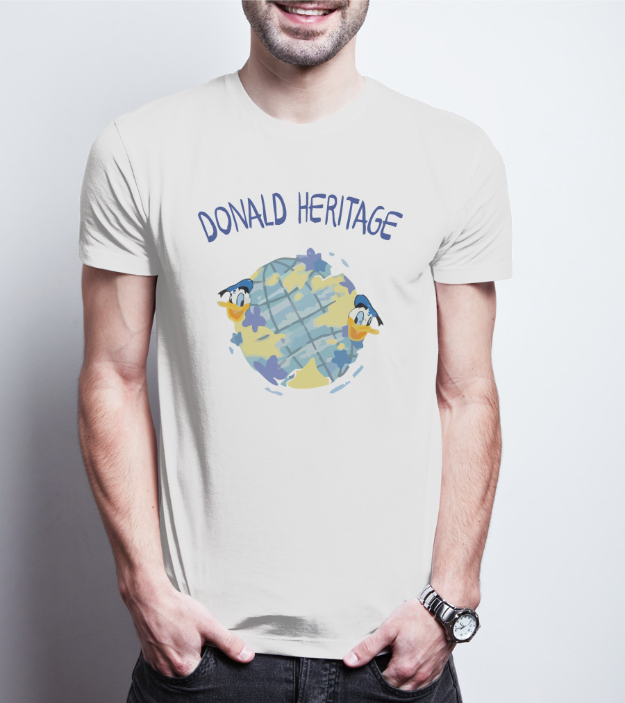 Donald Heritage Globe Character Elements T-Shirt