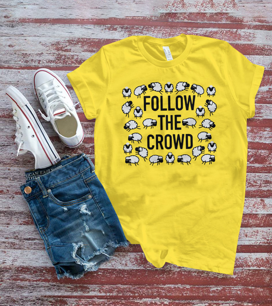 Follow The Crowd Vlog Creations Sheep T-Shirt