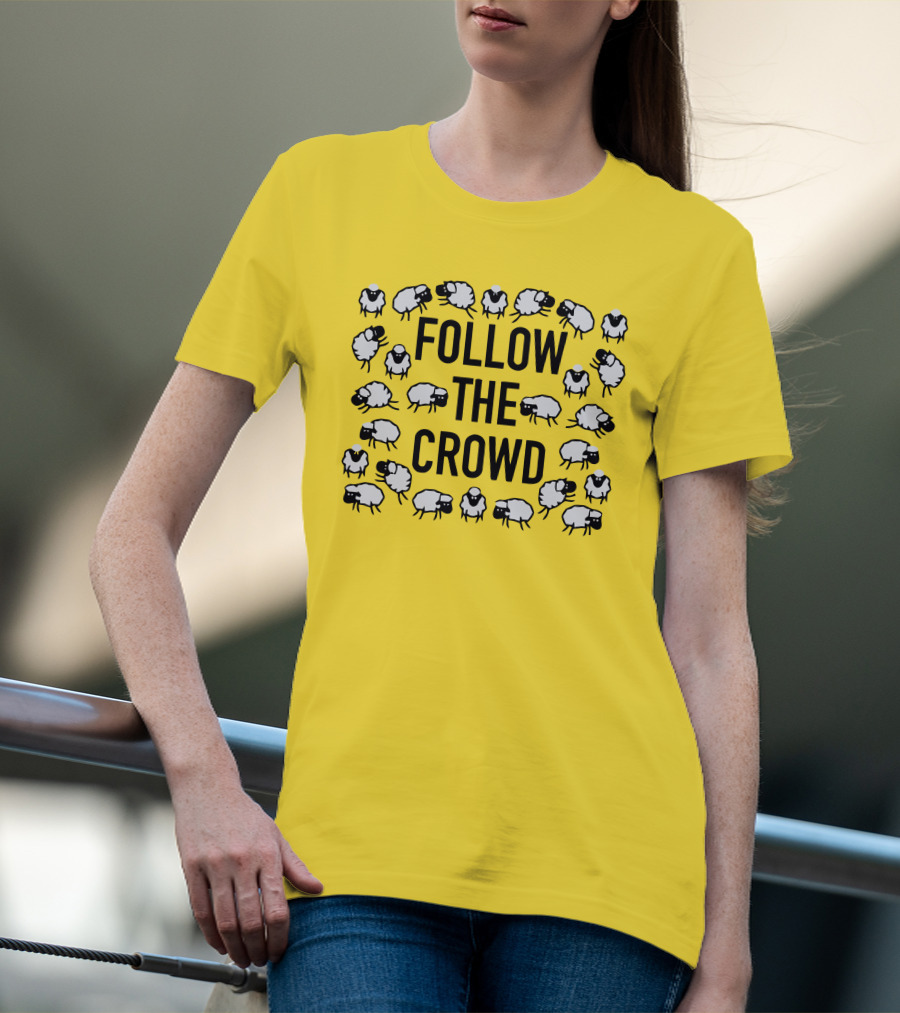 Follow The Crowd Vlog Creations Sheep T-Shirt