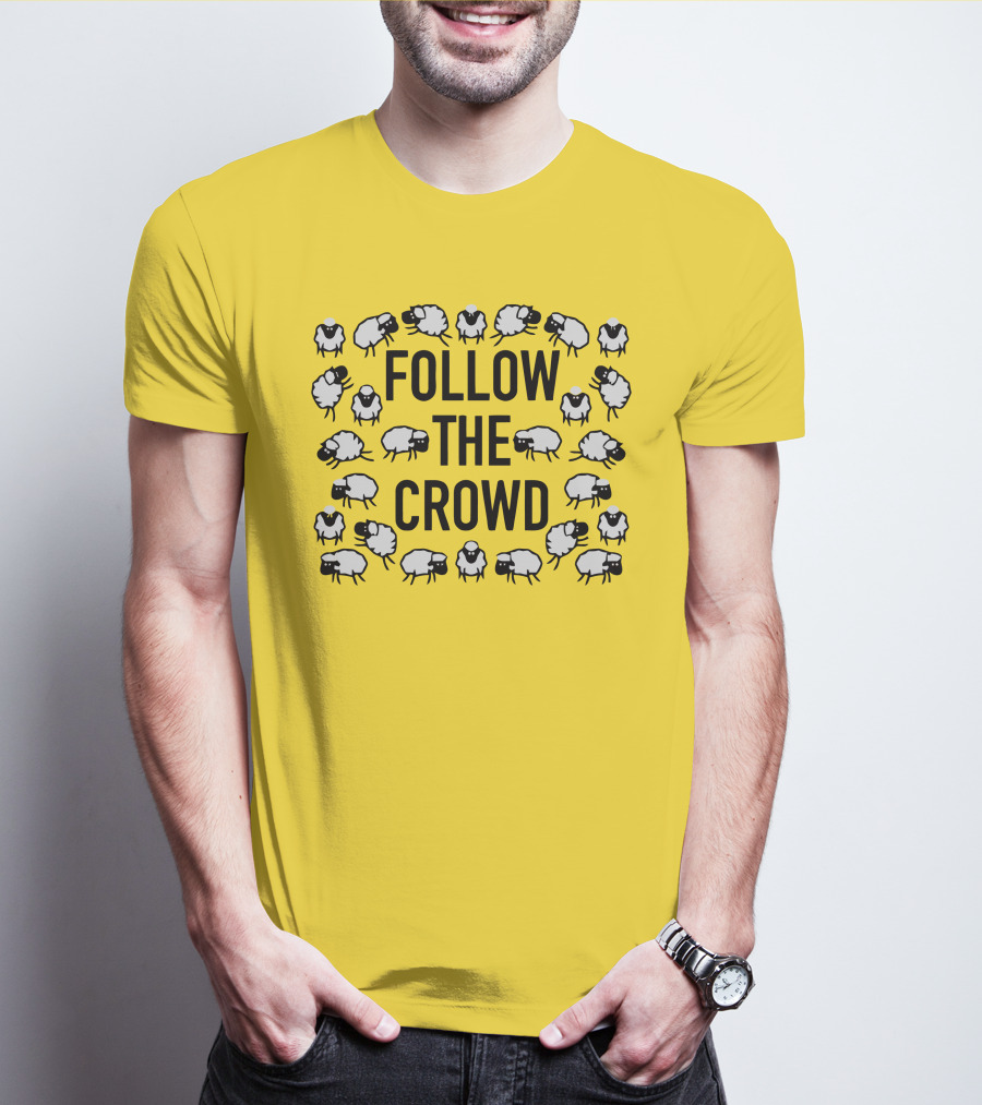 Follow The Crowd Vlog Creations Sheep T-Shirt