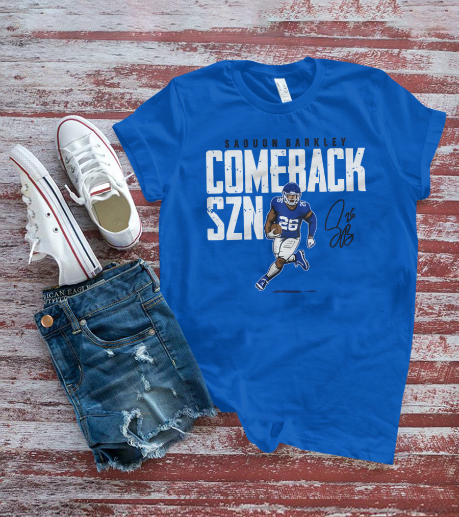 Saquon Barkley Comeback SZN 26 Football T-Shirt