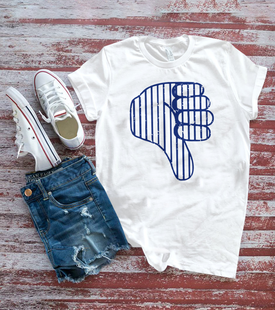 Thumbs Down New York Baseball Todd Frazier Striped T-Shirt