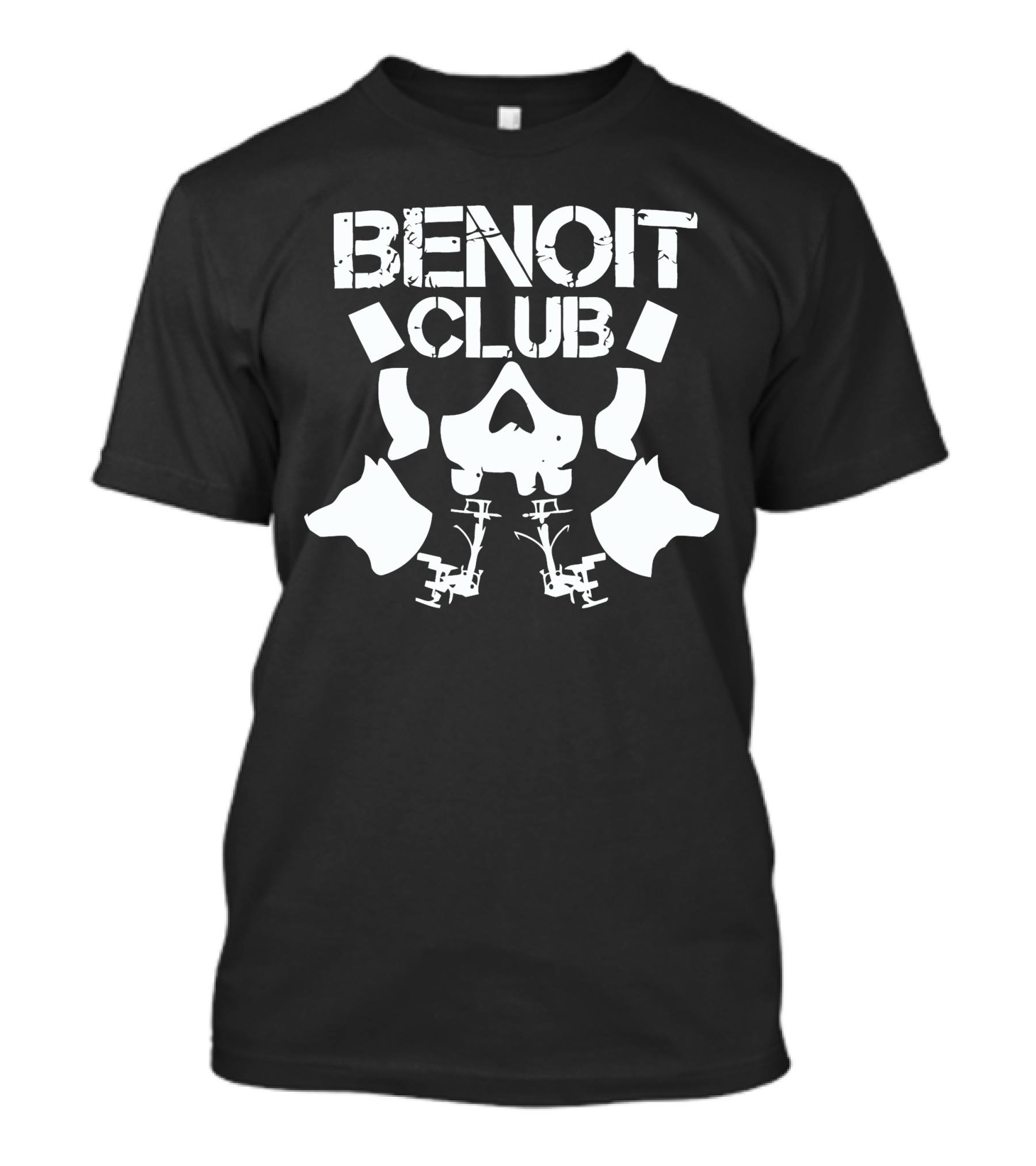 Benoit Club Skull And Wolves T-Shirt