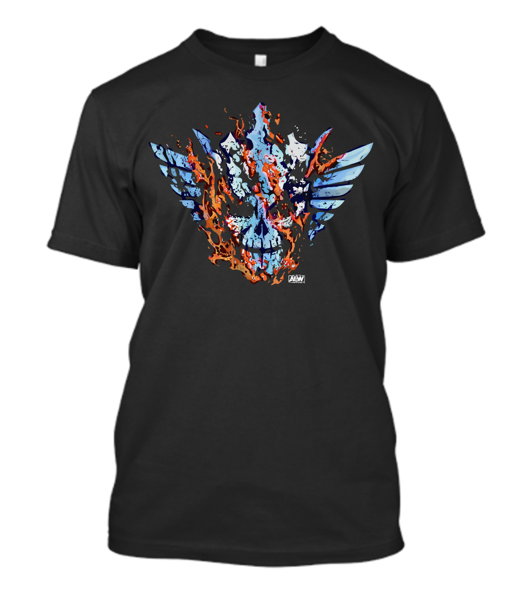 Cody Rhodes Flaming Skull AEW Wings T-Shirt